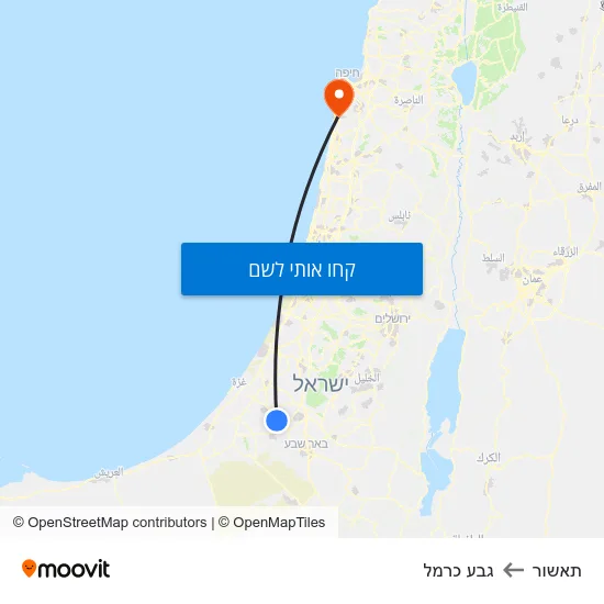 מפת תאשור לגבע כרמל