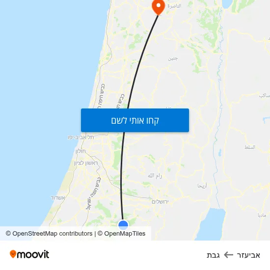 מפת אביעזר לגבת