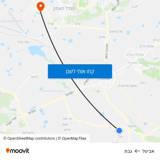 מפת אביטל לגבת