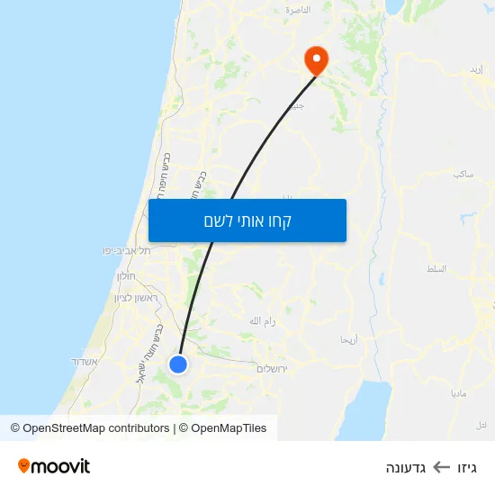 מפת גיזו לגדעונה