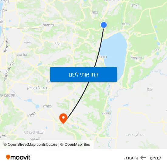מפת עמיעד לגדעונה