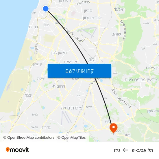 מפת תל אביב-יפו לגיזו