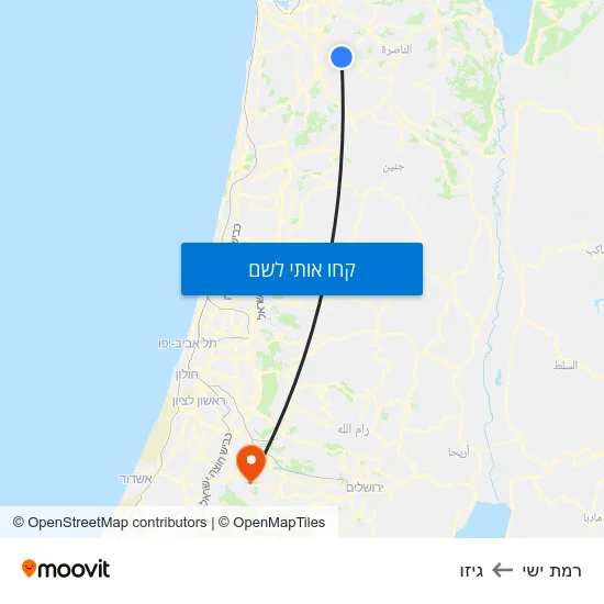 מפת רמת ישי לגיזו