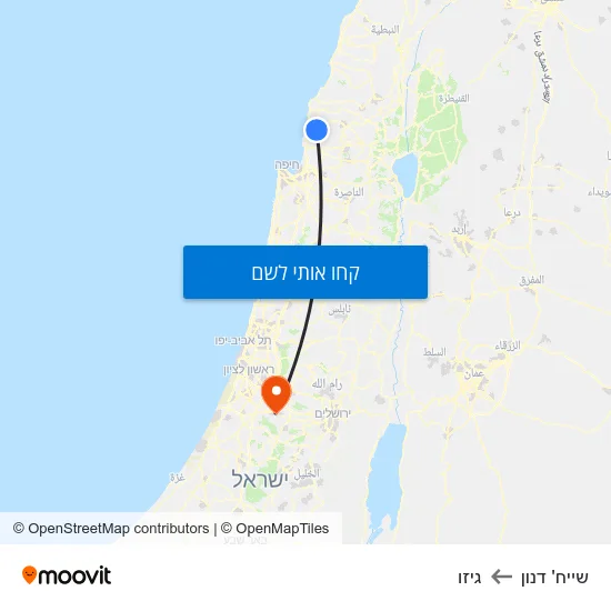 מפת שייח' דנון לגיזו