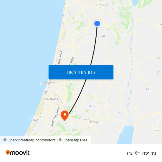 מפת ניר יפה לגיזו