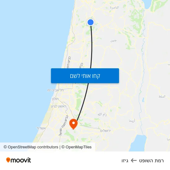 מפת רמת השופט לגיזו