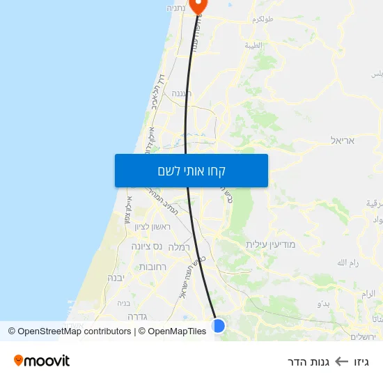 מפת גיזו לגנות הדר