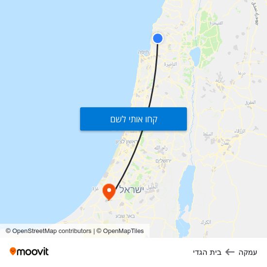 מפת עמקה לבית הגדי