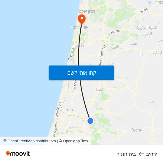 מפת ירחיב לבית חנניה