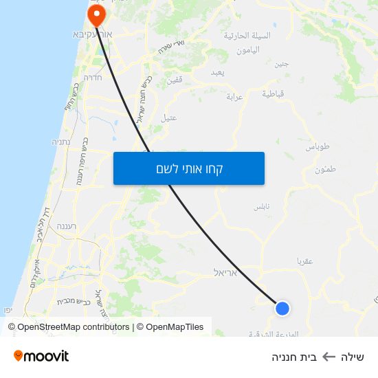 מפת שילה לבית חנניה