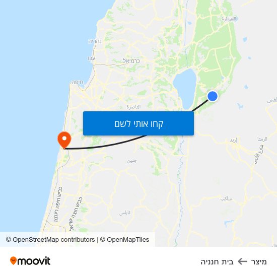 מפת מיצר לבית חנניה