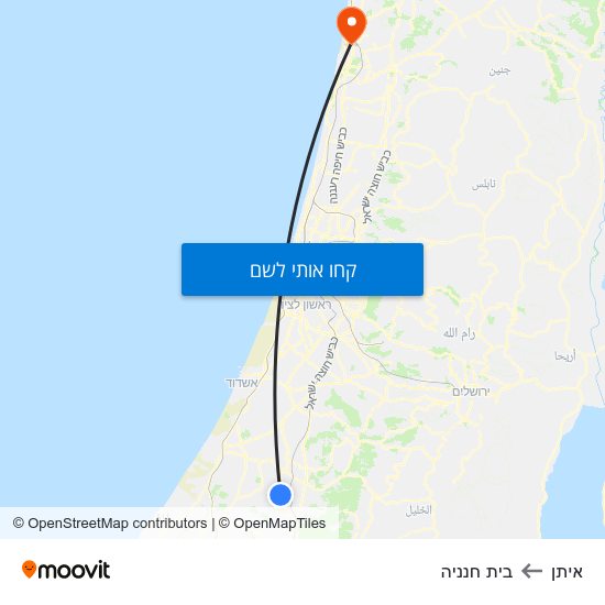 מפת איתן לבית חנניה
