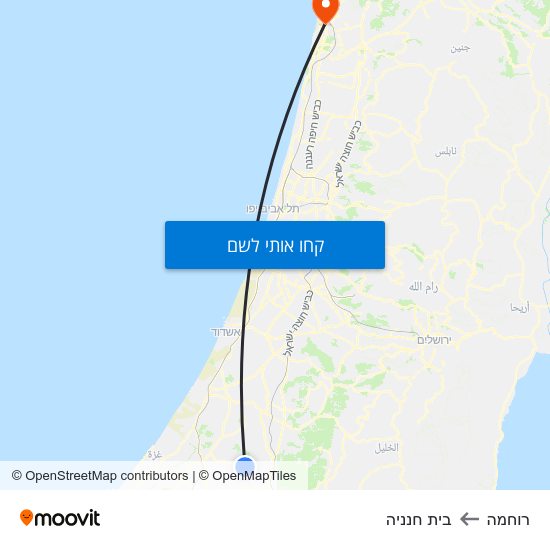 מפת רוחמה לבית חנניה