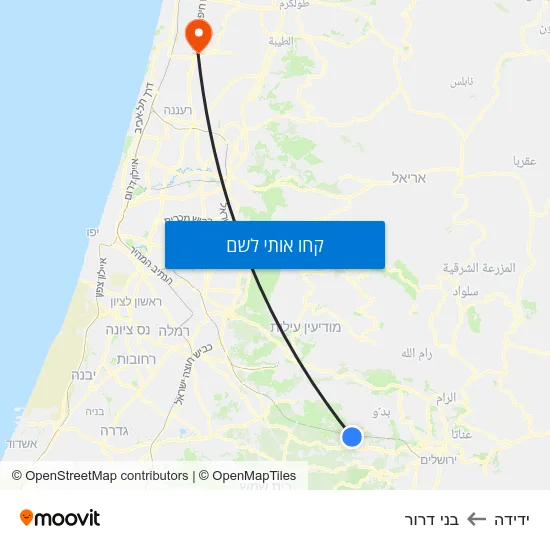 מפת ידידה לבני דרור