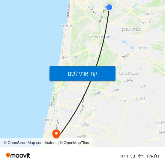 מפת ח'ואלד לבני דרור