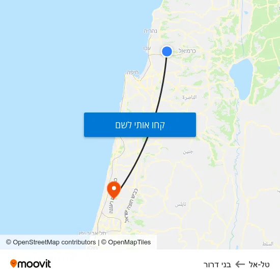 מפת טל-אל לבני דרור