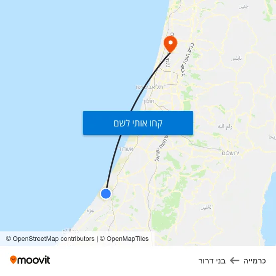 מפת כרמייה לבני דרור