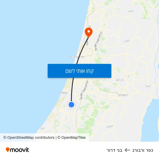 מפת כפר ורבורג לבני דרור