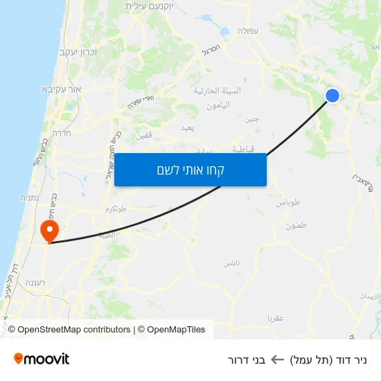 מפת ניר דוד (תל עמל) לבני דרור