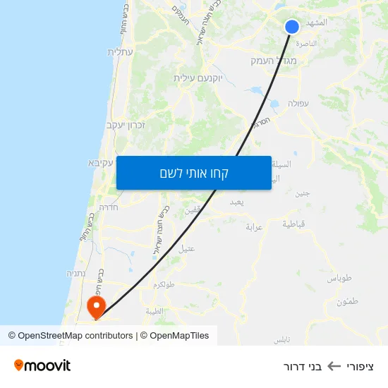 מפת ציפורי לבני דרור