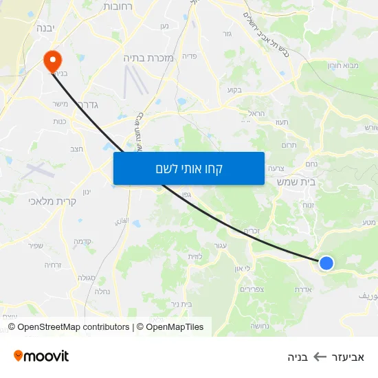 מפת אביעזר לבניה