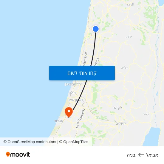 מפת אביאל לבניה