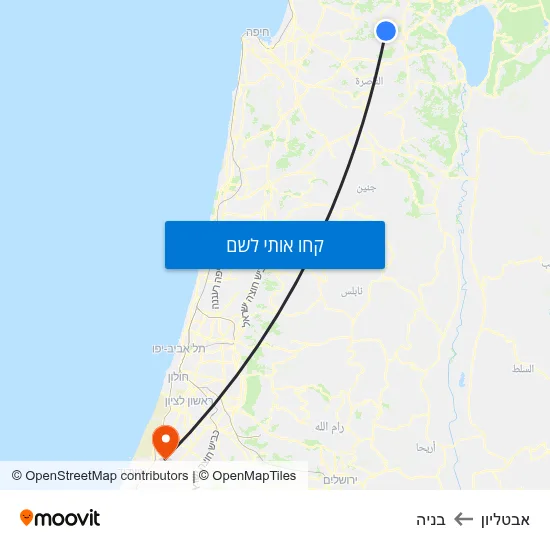 מפת אבטליון לבניה