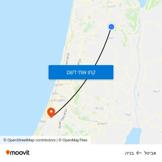 מפת אביטל לבניה