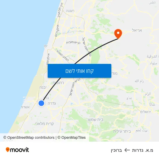 מפת מ.א. גדרות לברוכין