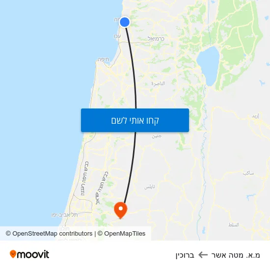 מפת מ.א. מטה אשר לברוכין