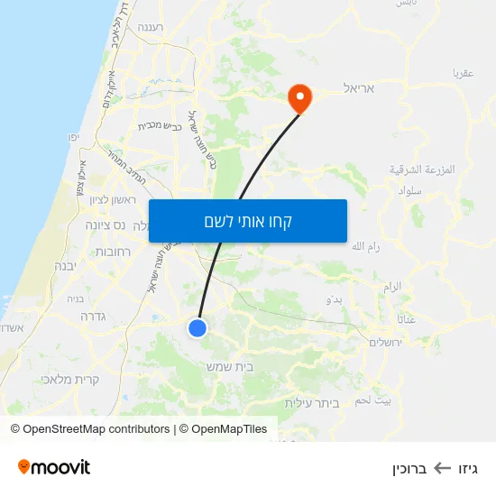 מפת גיזו לברוכין