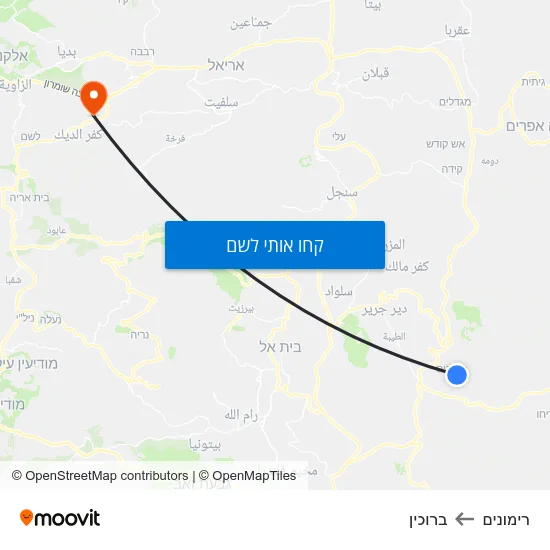 מפת רימונים לברוכין