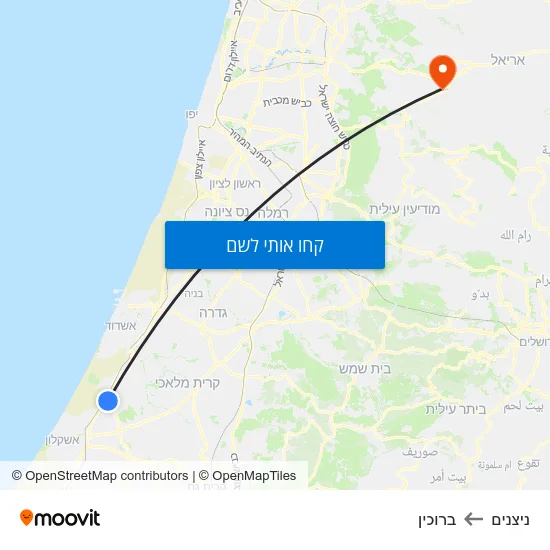 מפת ניצנים לברוכין