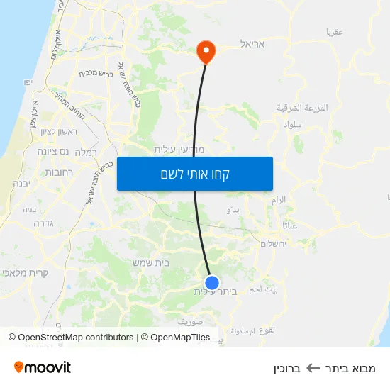 מפת מבוא ביתר לברוכין