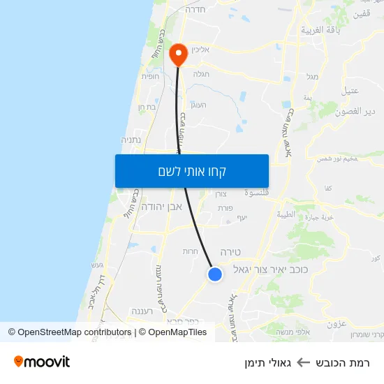 מפת רמת הכובש לגאולי תימן