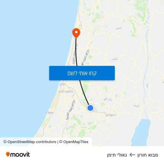 מפת מבוא חורון לגאולי תימן