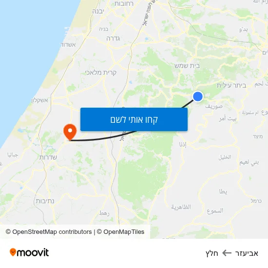 מפת אביעזר לחלץ