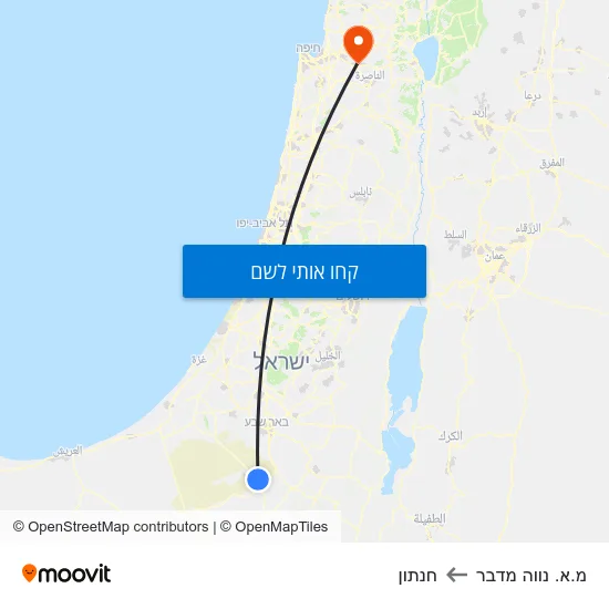 מפת מ.א. נווה מדבר לחנתון