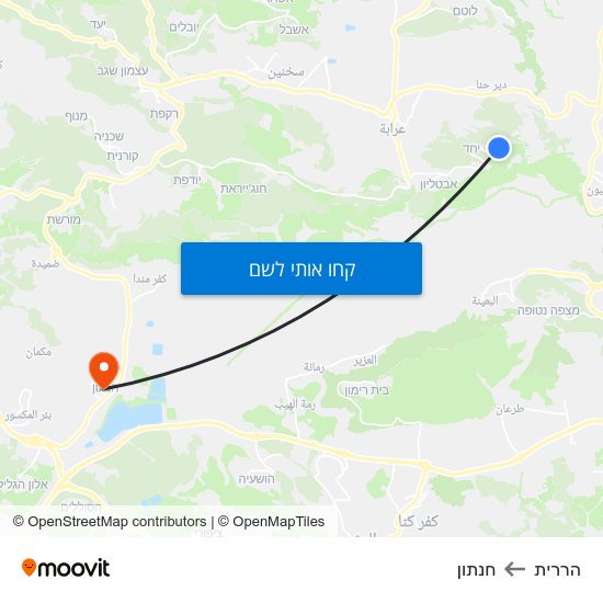 מפת הררית לחנתון