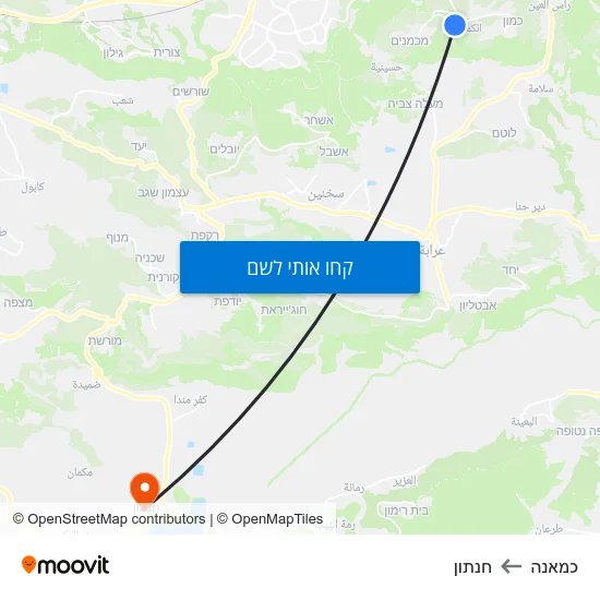 מפת כמאנה לחנתון