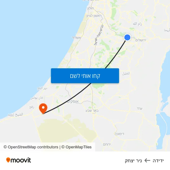 מפת ידידה לניר יצחק