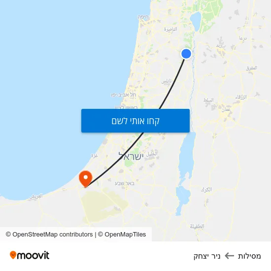 מפת מסילות לניר יצחק