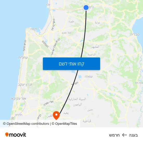 מפת בענה לחרמש