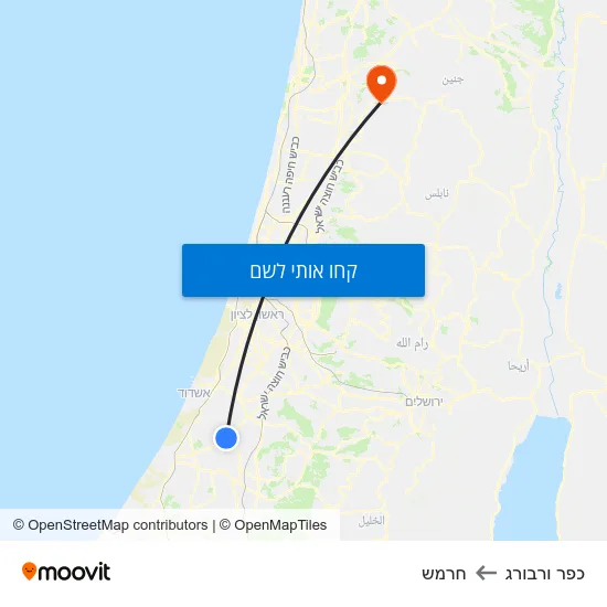 מפת כפר ורבורג לחרמש