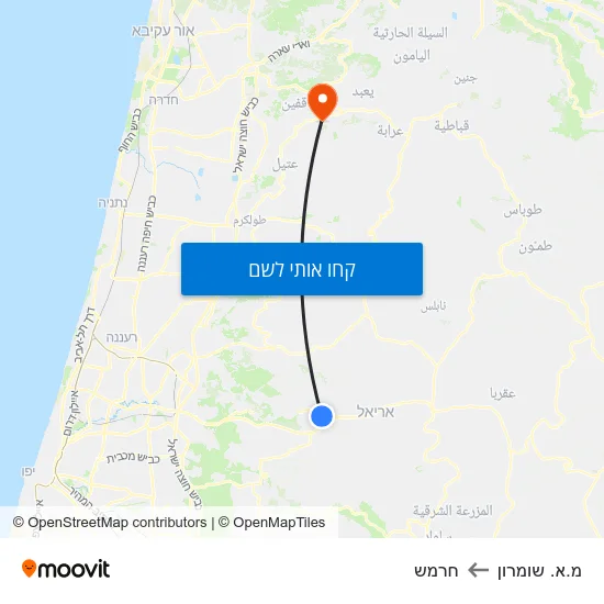 מפת מ.א. שומרון לחרמש