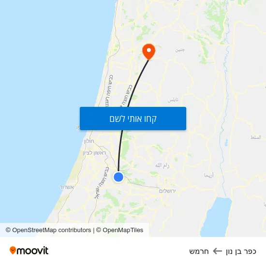 מפת כפר בן נון לחרמש