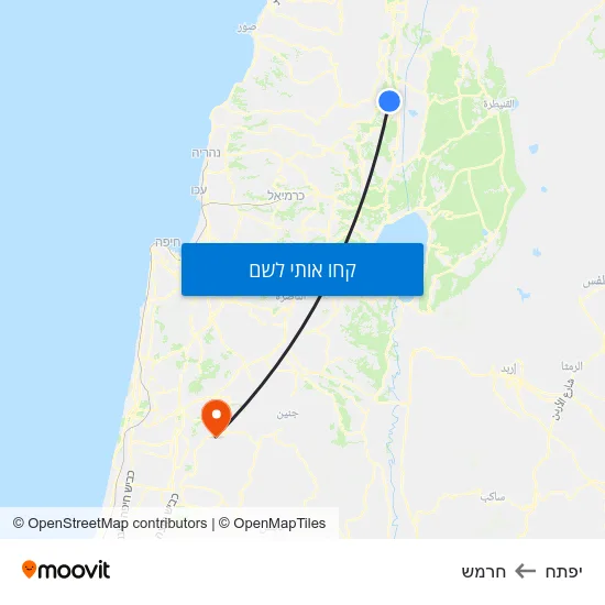 מפת יפתח לחרמש