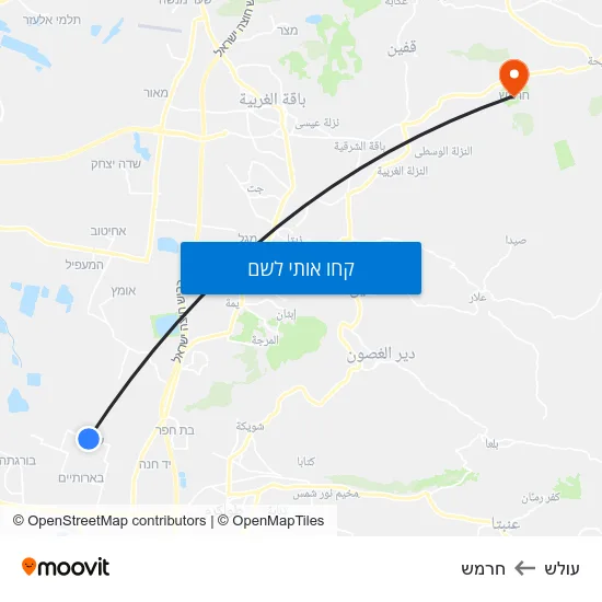 מפת עולש לחרמש