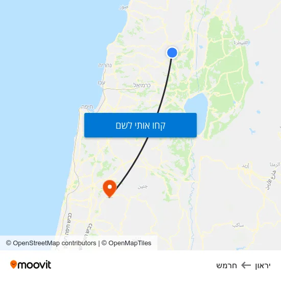 מפת יראון לחרמש