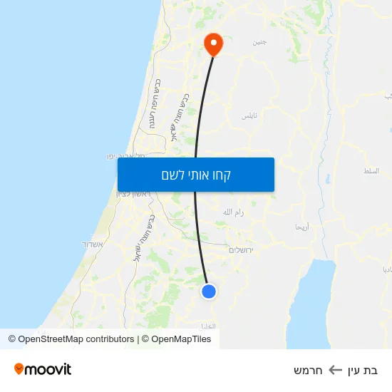 מפת בת עין לחרמש
